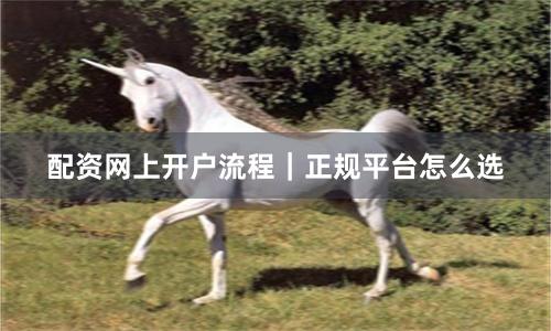 配资网上开户流程｜正规平台怎么选